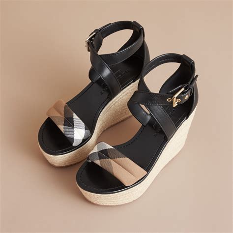 burberry espadrille wedge sandals.